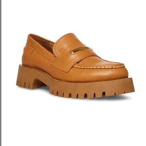 Steve Madden Lawrence Cognac Leather Loafer